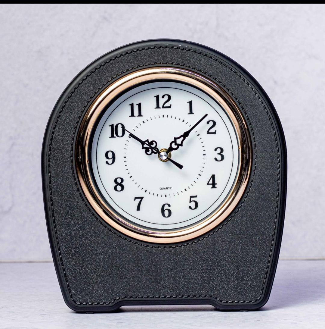 Elegant  Leather Table Clock