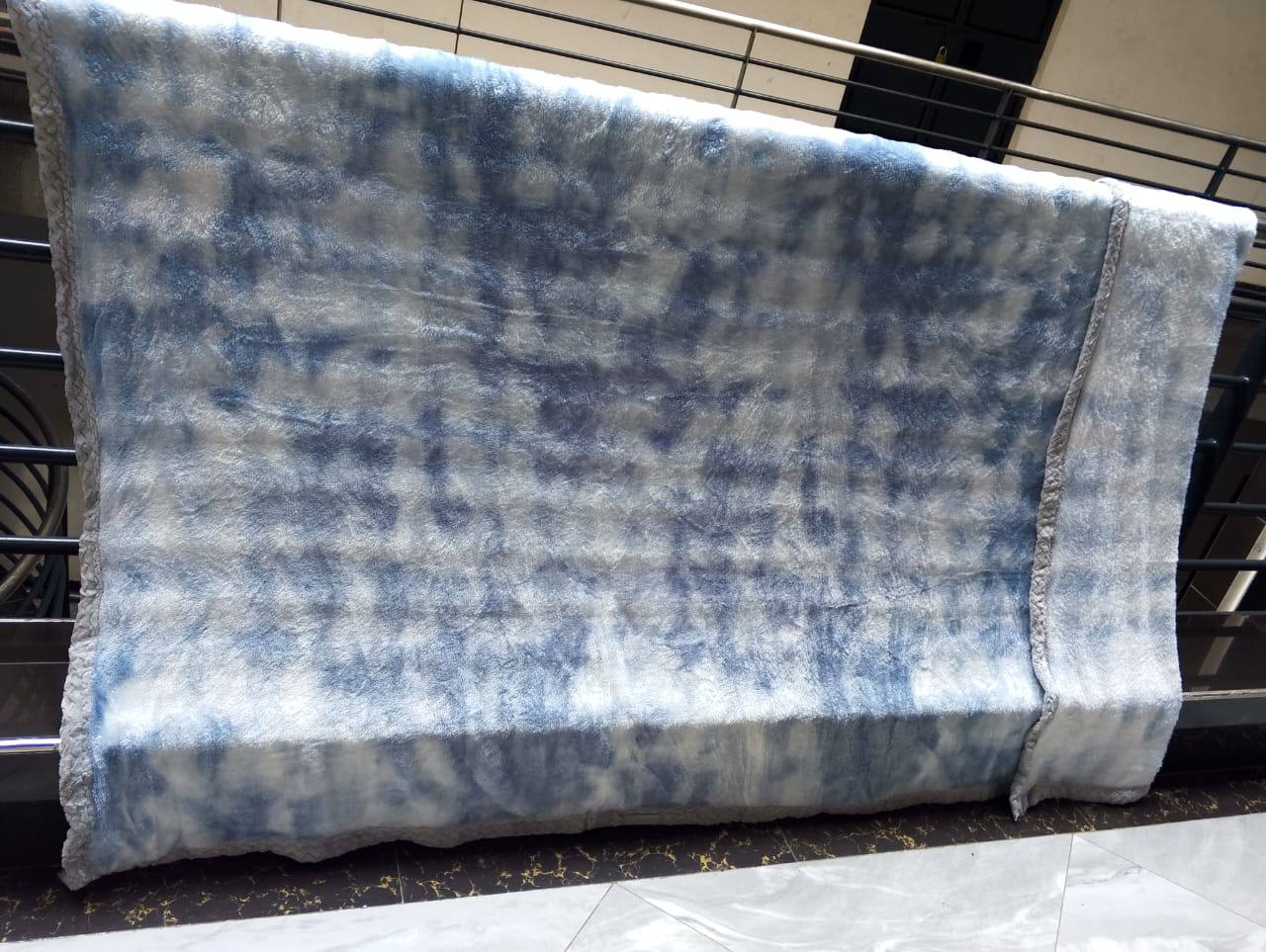 Binded Soft Patches Sherpa Blanket