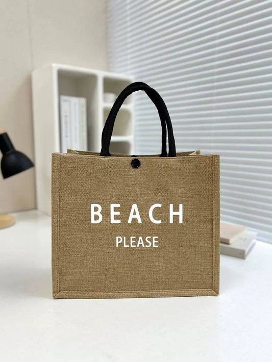 Beach Print Tote Bag