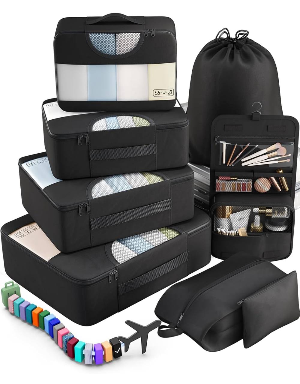8pcs premium Luggage Travel Organizers