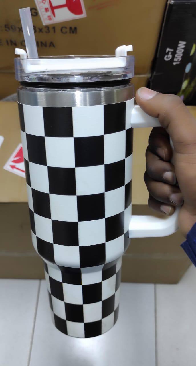 Stanley Checked 1.2L Hot & Cold Stainless Steel Stanley Mug