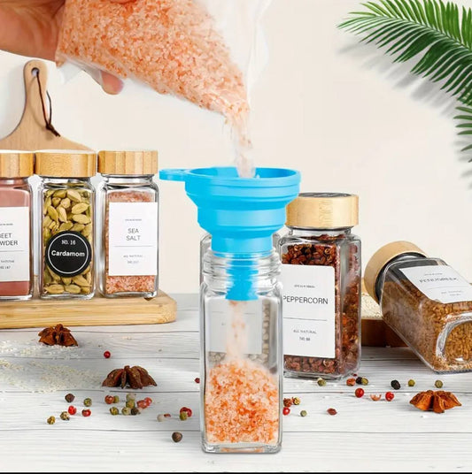 Spice Containers with Bamboo lid