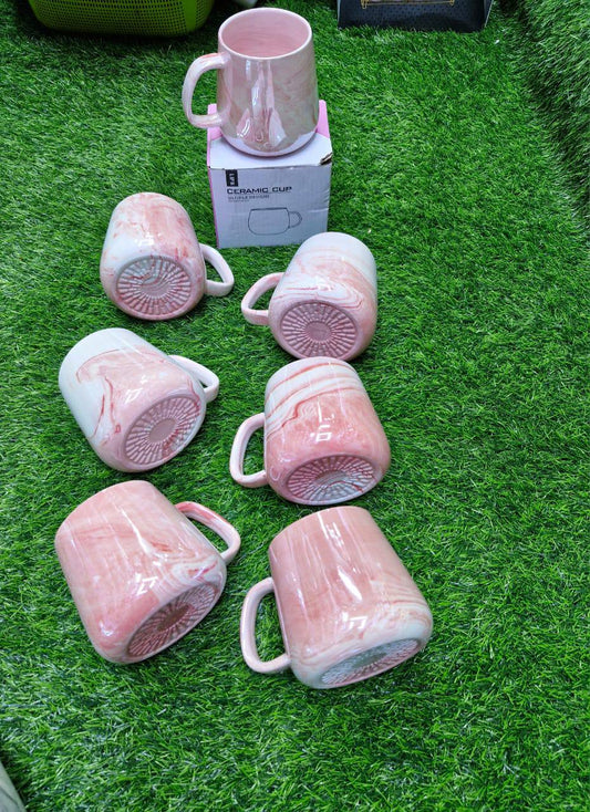 Pearl Marble  Porcelain Tea/ Coffee Mugs