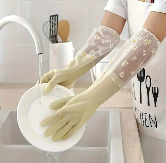 1 Pair Of Thermal Dishwashing Gloves, Thick And Durable, Waterproof Non-slip