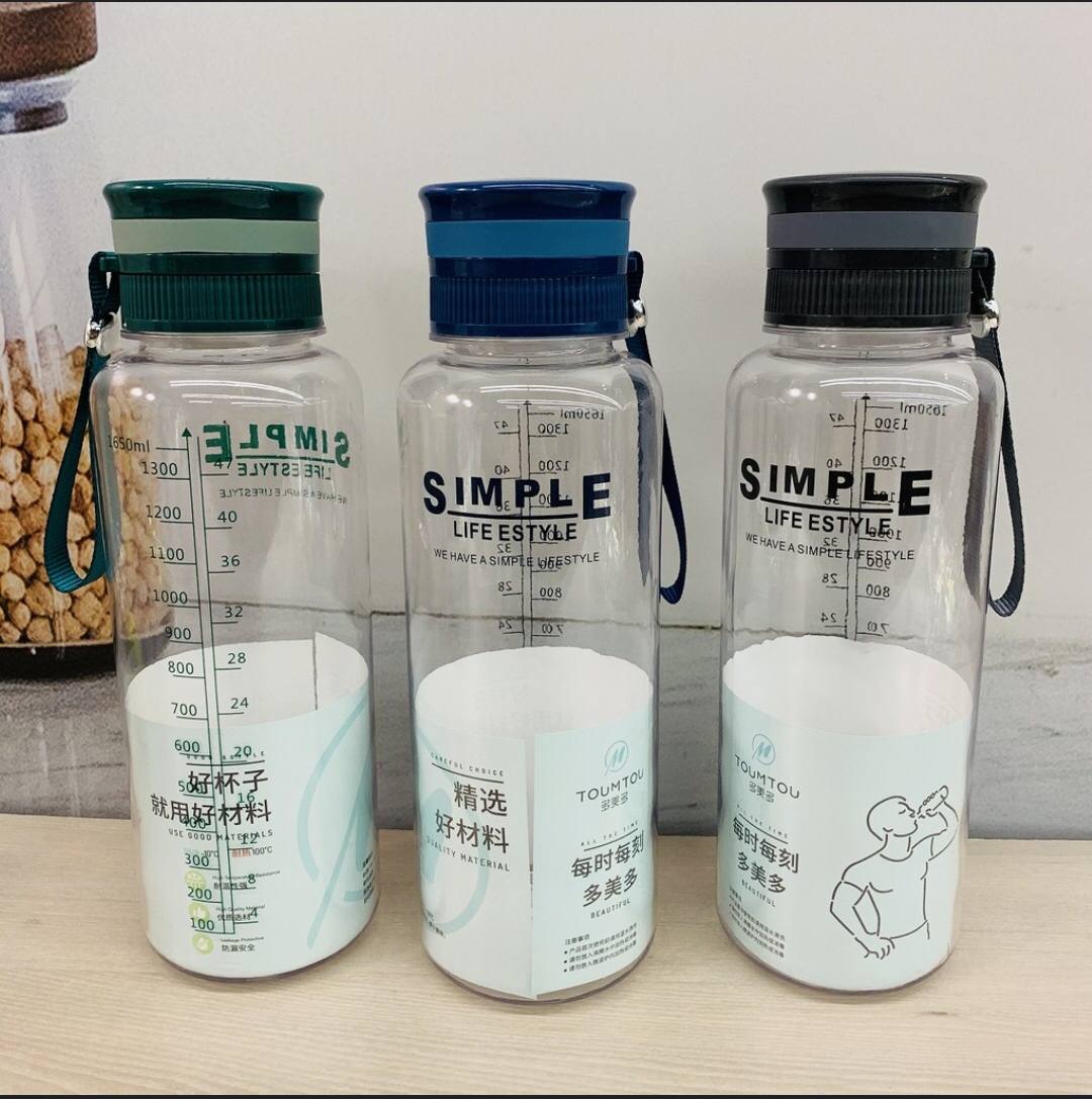 1650ml plastic space water bottle