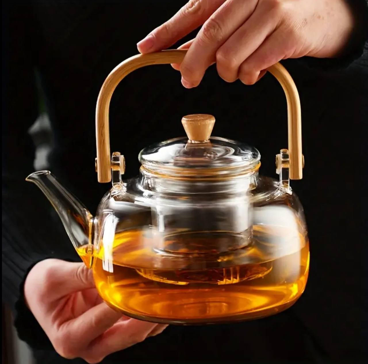 Big size,1.4ltrs , High borosilicate glass teapot