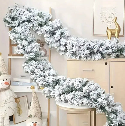 2.7MChristmas Snow Flocked Garland