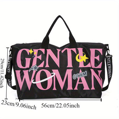 LARGE CAPACITY VINTAGE GENTLE WOMAN TOTE SPACIOUS BAG