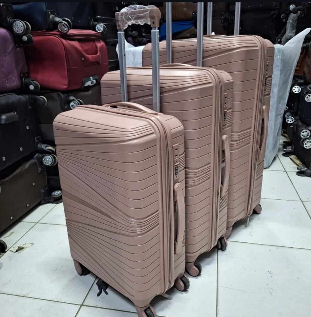 3 in 1 Luxurious Unbreakable PP Suitcases