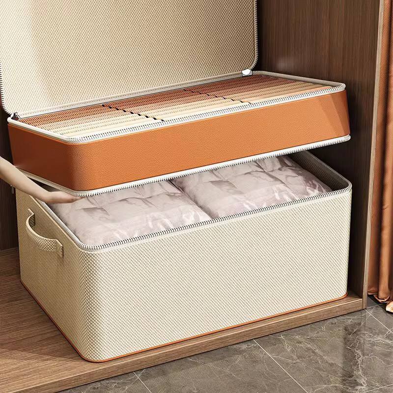 Thick double layer fabric closet organizer
