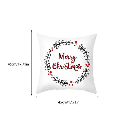 5pc Set Christmas Themed Pillow Covers