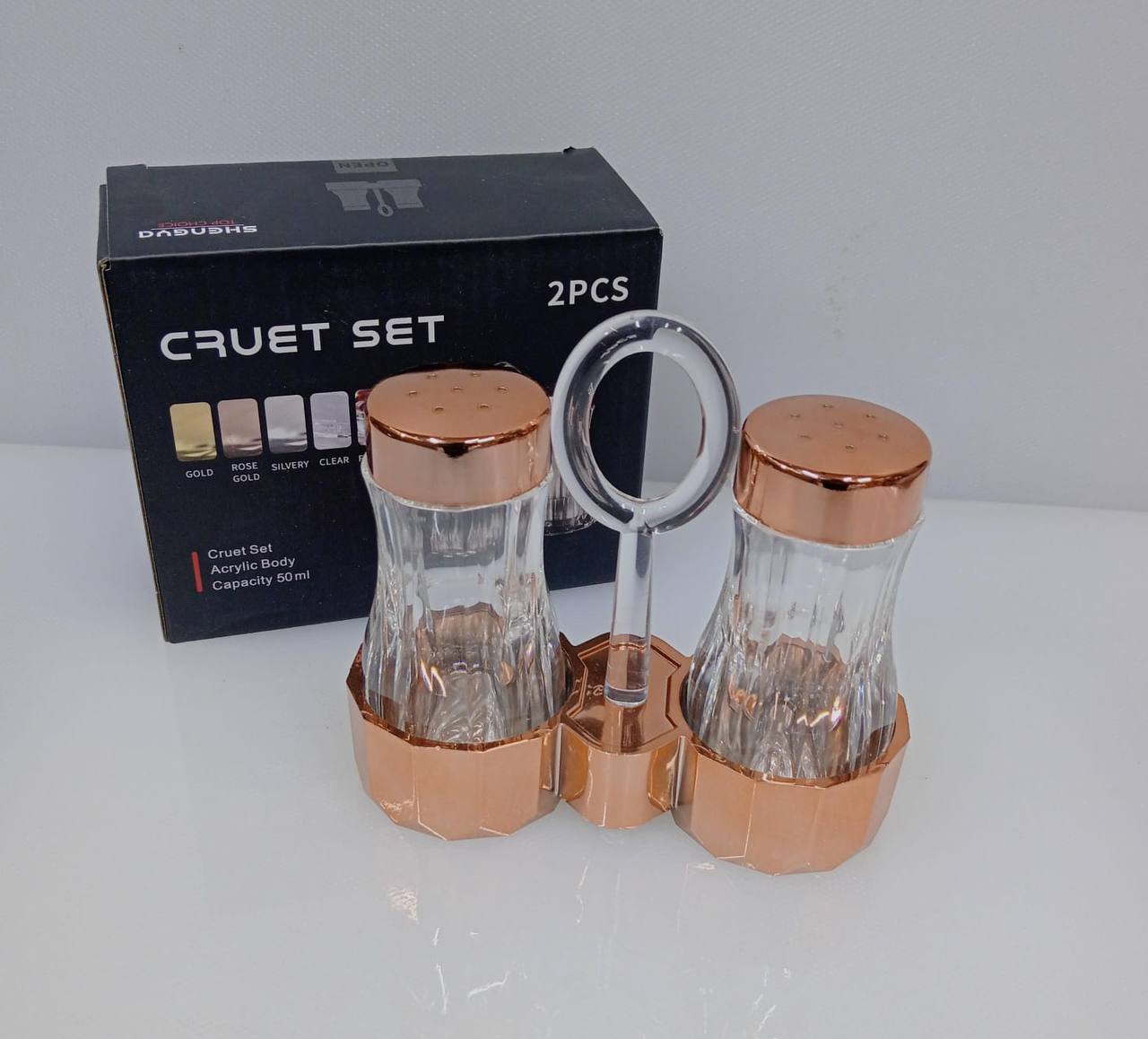 Acrylic Cruets set