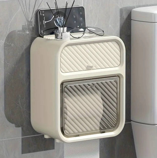 Tissue box with drawer