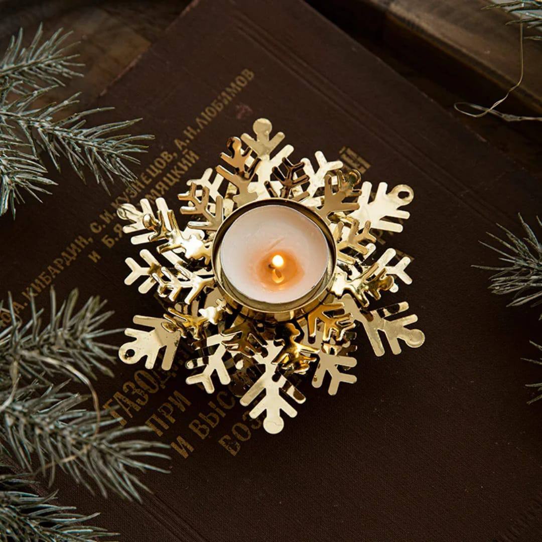 Decorations for Christmas Versatile Holiday Candle Holder Decorations Snowflake Decorations and Dining Table Arrangements