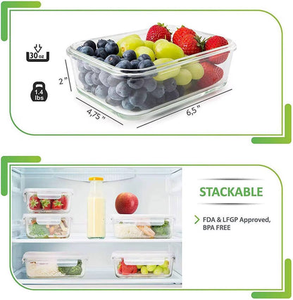 3in1 glass Preservation Bowls with air tight silicon covers