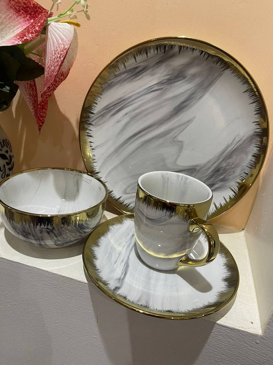 Gold marble rain set