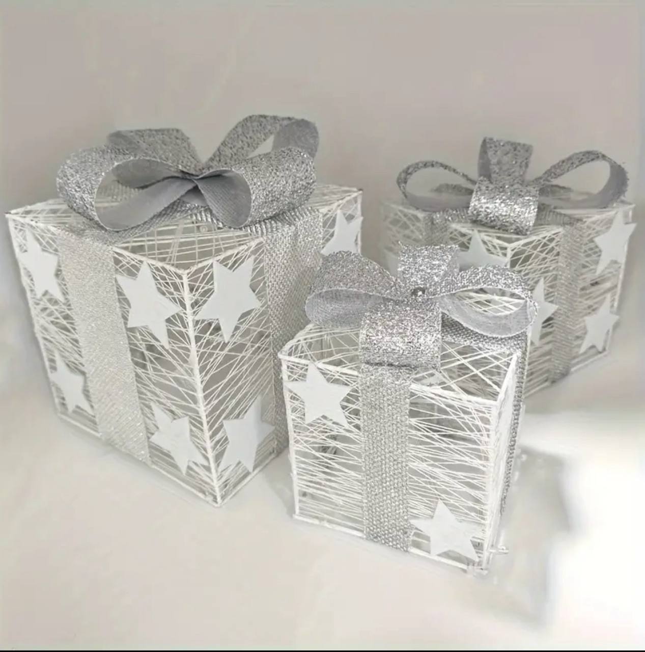 3pcs set lighted gift box