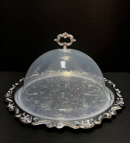 Food cover with tray