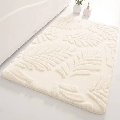 Memory sponge modern bath rugs faux rabbit fur .