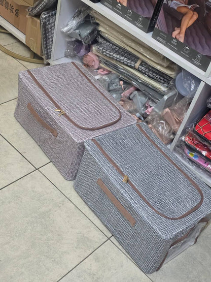 Visible window clothes storage box organizer