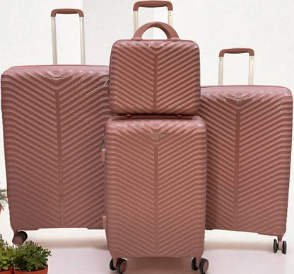 4 in 1 Luxurious unbreakable double zip  Suitcase