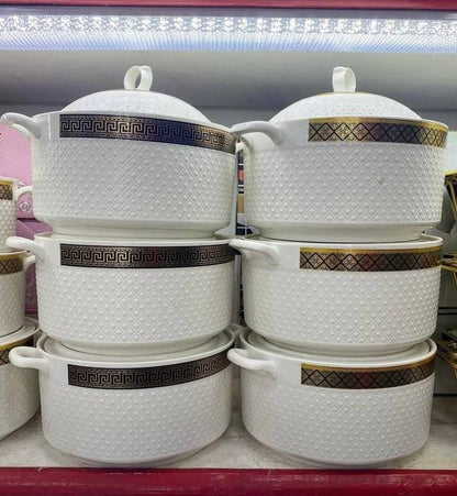 3pcs ceramic serving bowls set