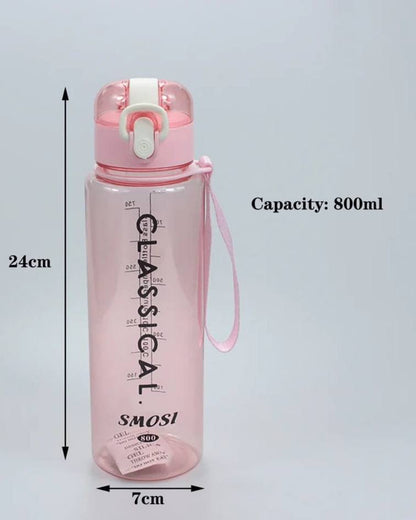 Portable Sports Water Bottle,800ml Plastic Water Bottle