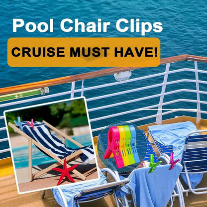 4Pcs Bright & Sturdy & Big Balcony Clips
