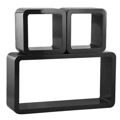 3Pcs Plastic Wood floating shelves