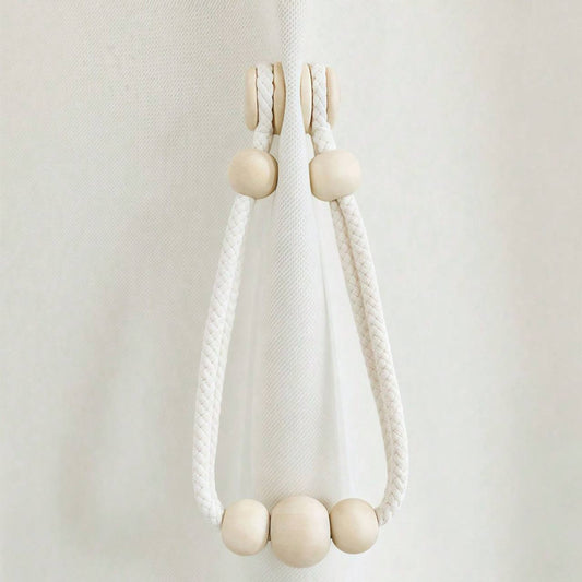 2pcs Nordic magnetic curtain binding strap,solid wood decorative curtain tiebacks