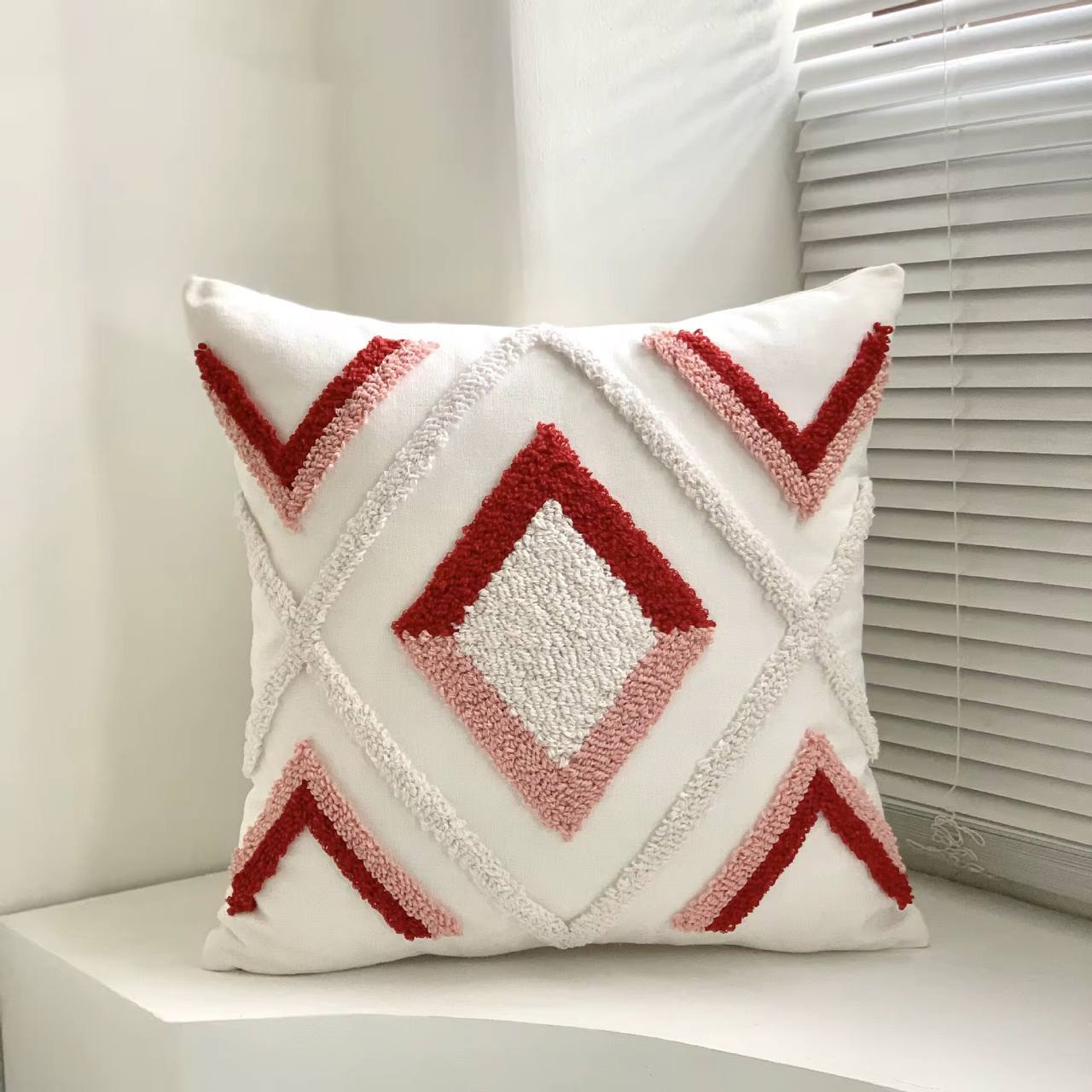 Boho throw pillow covers with tassels
