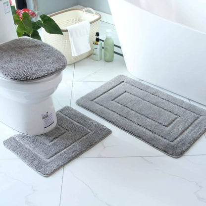 3pcs Bathroom mats, super nonslip underside