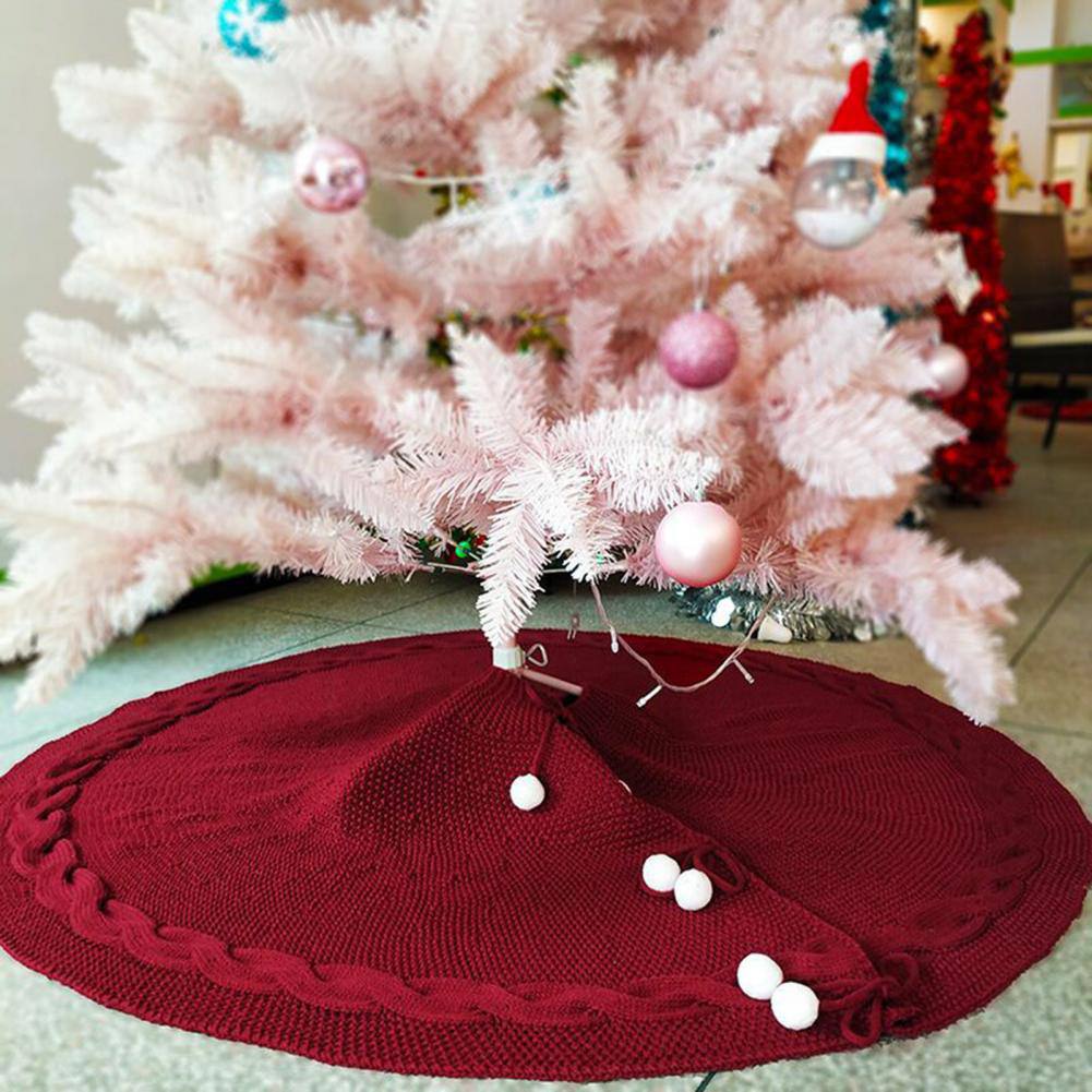 Christmas Knitted Tree Skirt Knitted Christmas Tree Apron Christmas Tree Skirt