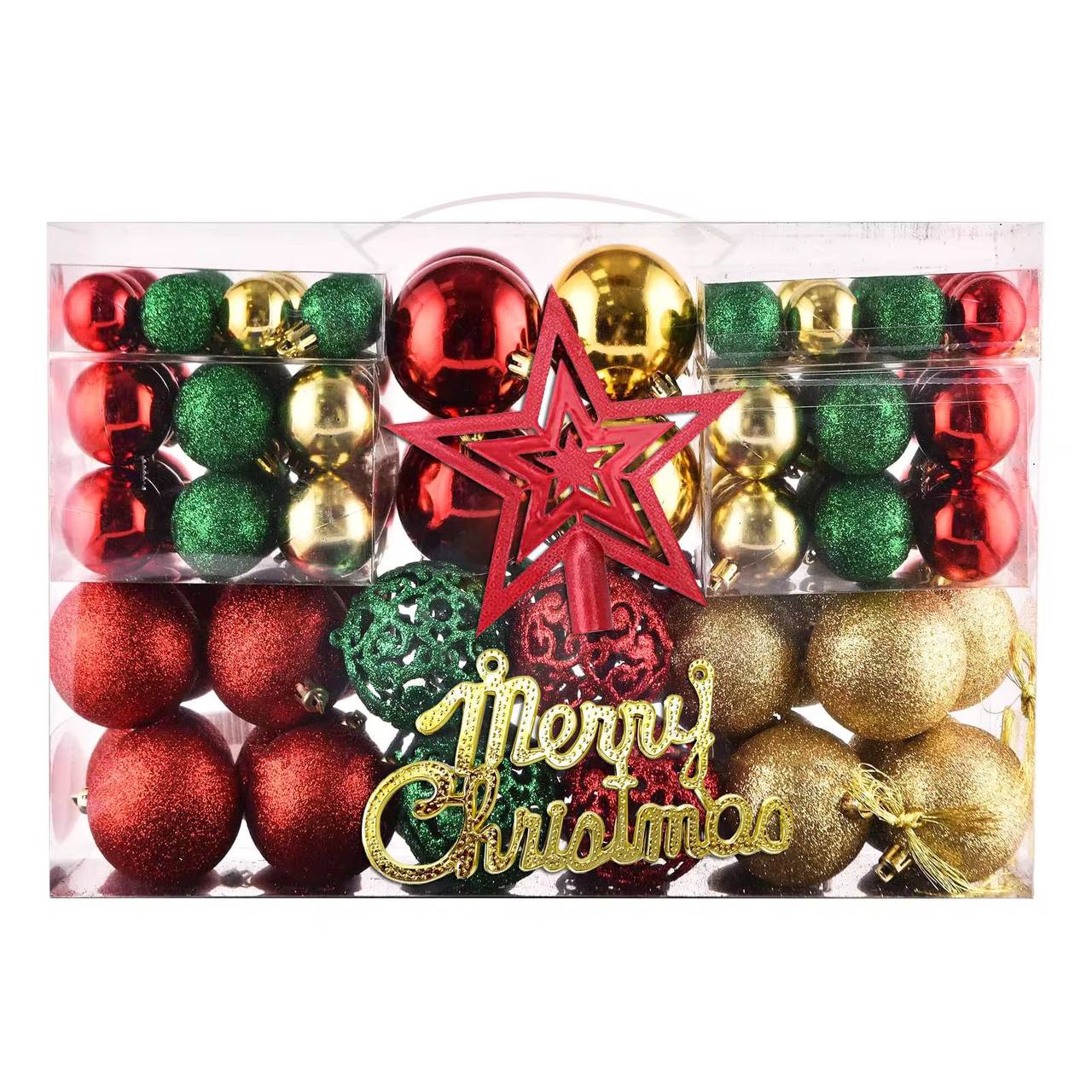 102 pcs  Christmas Balls Ornaments for Christmas Tree
