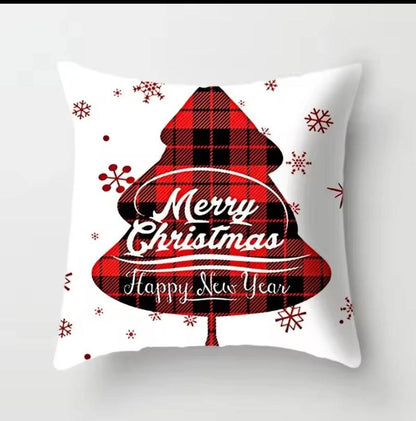 Christmas Pillow Covers (No Filler) for Christmas Decoration Throw Pillow Covers