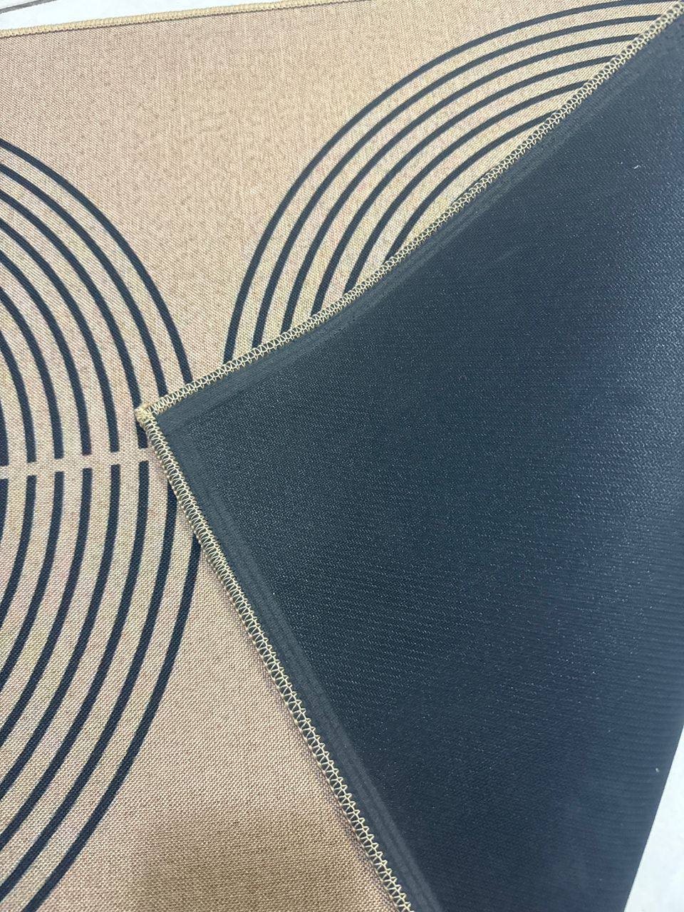 2pcs Geometric Heavy Duty Wide Kitchen Floor Mats Set