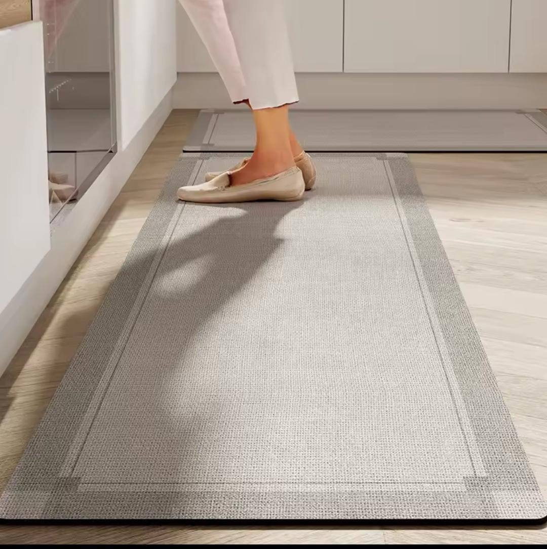 Rubber bottom Antislip Kitchen Mats 2pcs set
