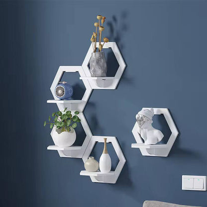3Pcs Hexagon Floating Shelves