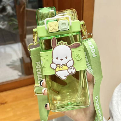 Partitioned Disney Sanrio Melody & Kuromi Double drinking water bottle 520m