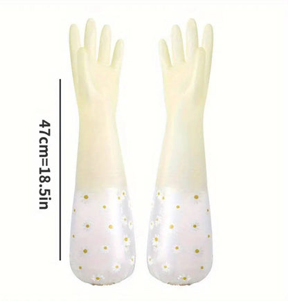 1 Pair Of Thermal Dishwashing Gloves, Thick And Durable, Waterproof Non-slip
