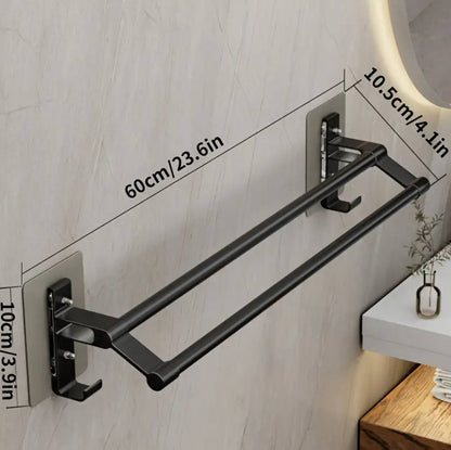 Wall-Mounted Double Towel Bar