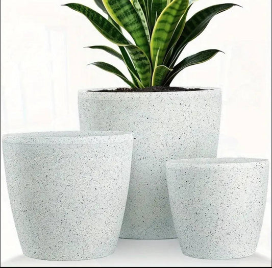 Premium Marble coated minimalist design flower planters