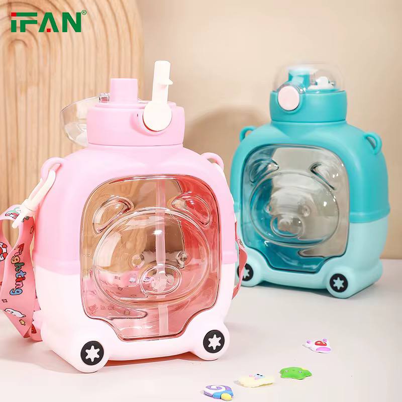 Cartoon themed plastic water bottles