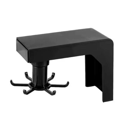 Multifunctional shelf 6  rotating hooks organizer