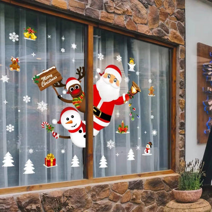 Christmas Window Stickers Santa Claus Snowflake DIY Wall Decor
60*90cm