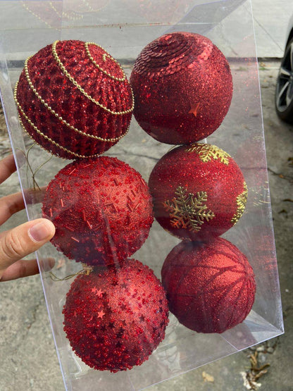 6pc Big size luxe  decor balls