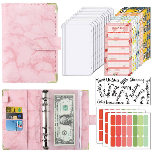Budget binder Marble effect print