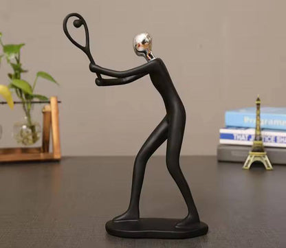 Tennis Sculpture Ceramic Decor
