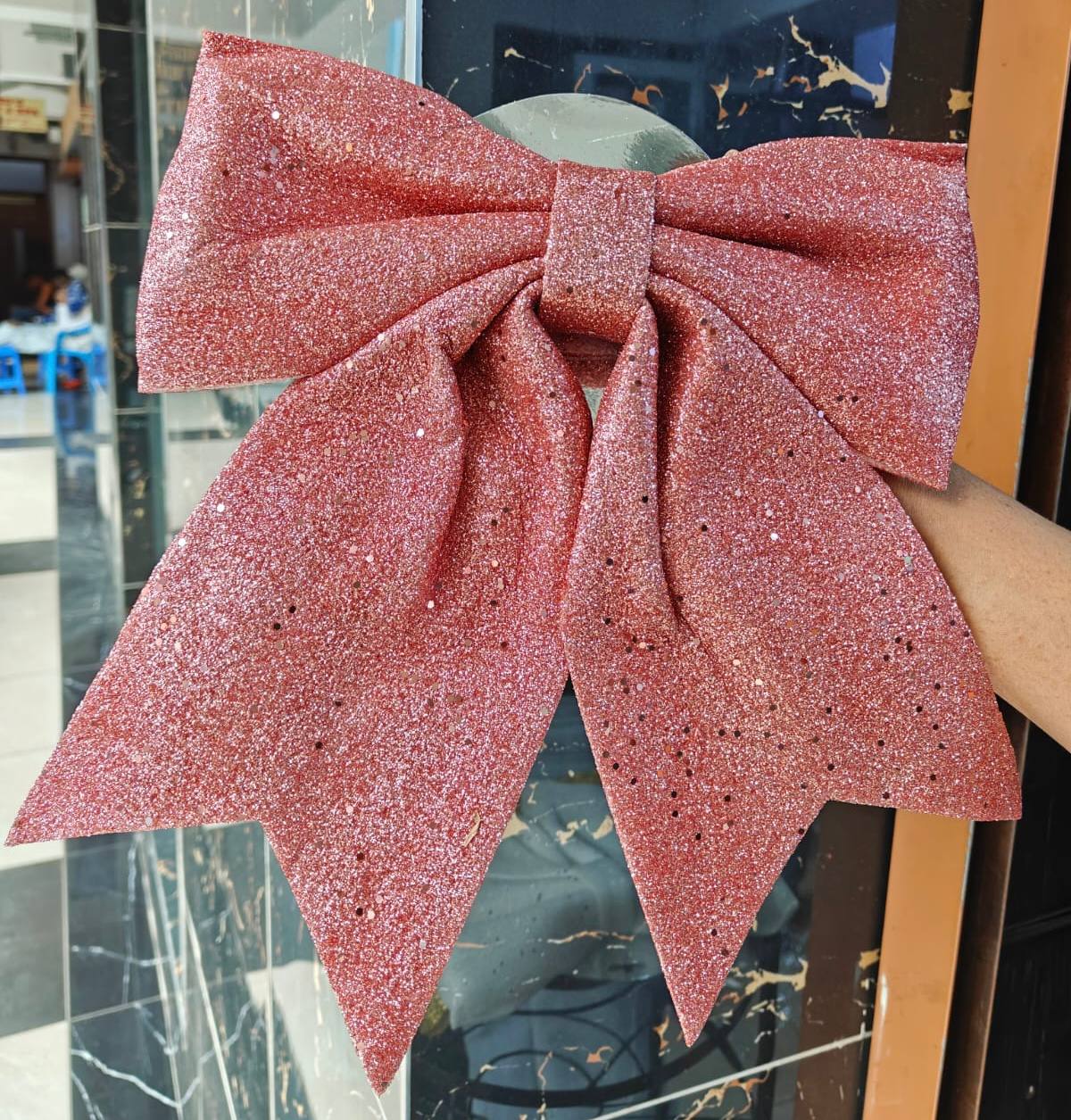 Big size Christmas Glitter Ribbon Bows.