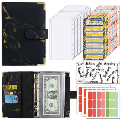 Budget binder Marble effect print